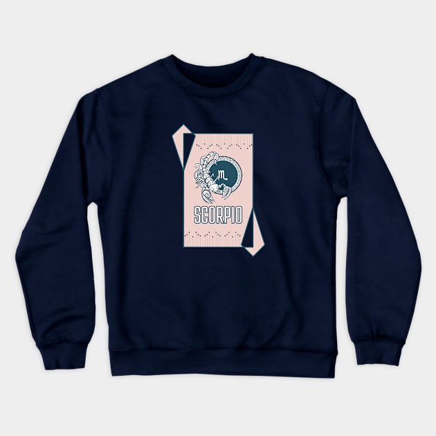 Zodiac Sign - Scorpio Crewneck Sweatshirt by Chasing Rabbit